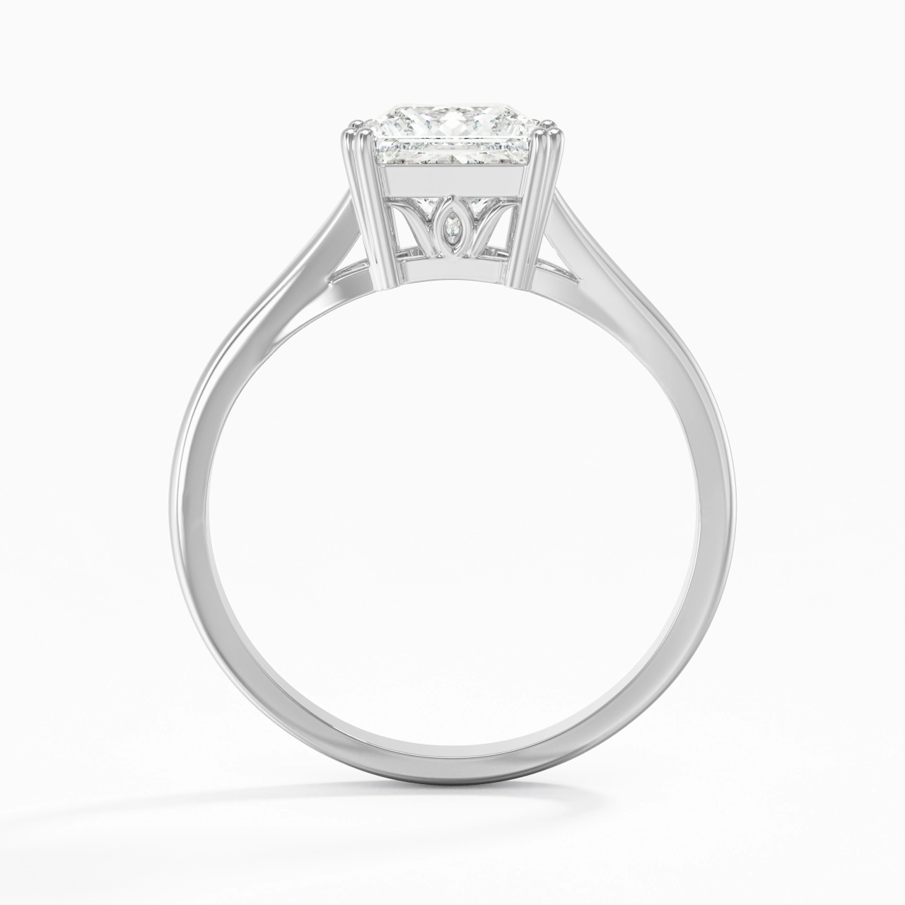 Solitaire Bague de fiançailles 1.50ct Moissanite