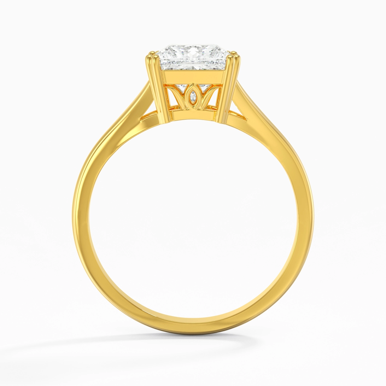 Solitaire Bague de fiançailles 1.50ct Moissanite