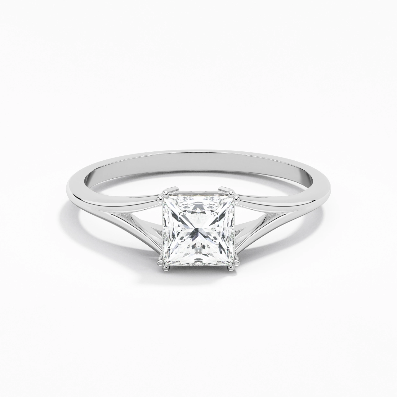 Solitaire Bague de fiançailles 1.00ct Moissanite