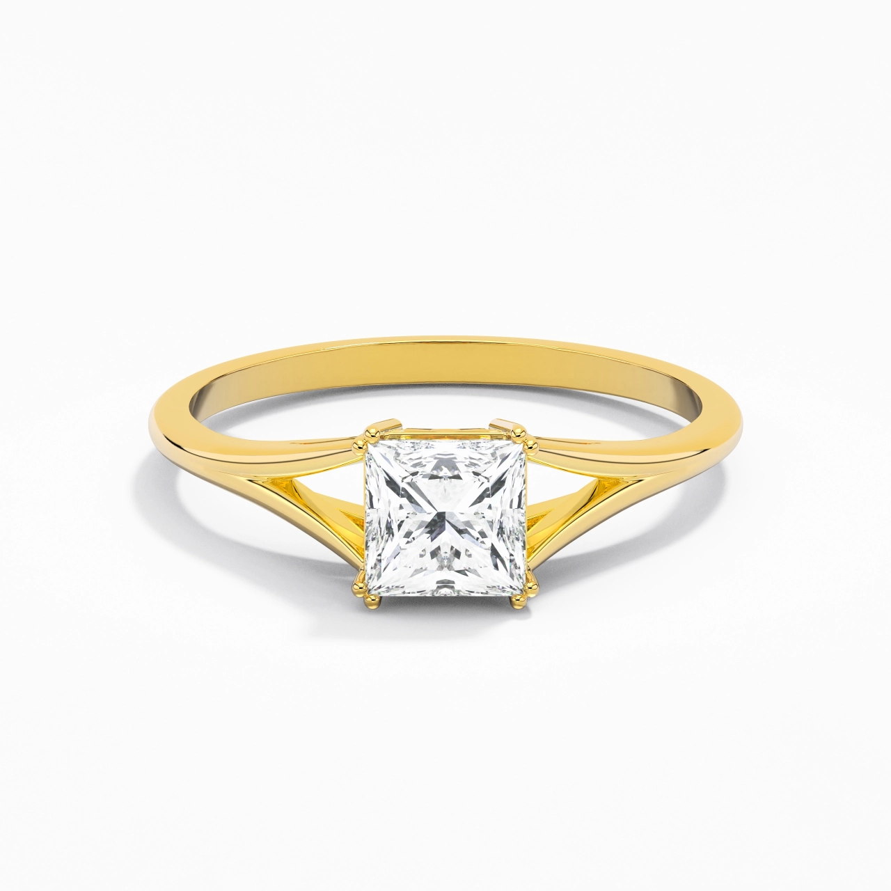 Solitaire Bague de fiançailles 1.00ct Moissanite