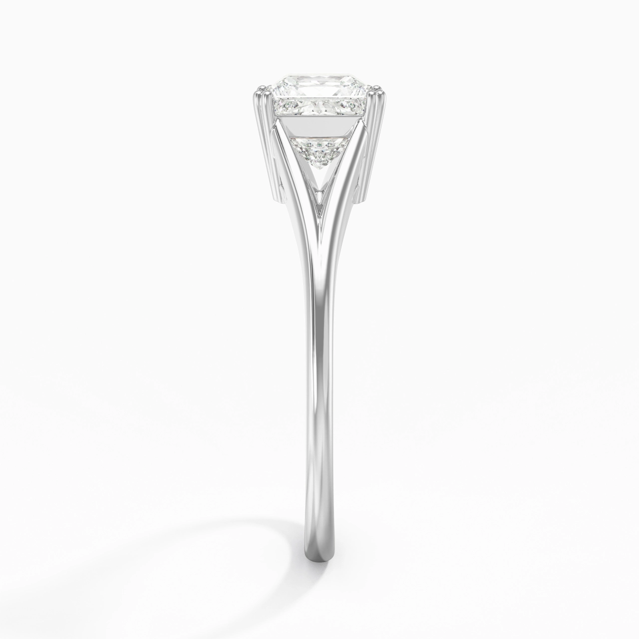 Solitaire Bague de fiançailles 1.00ct Moissanite