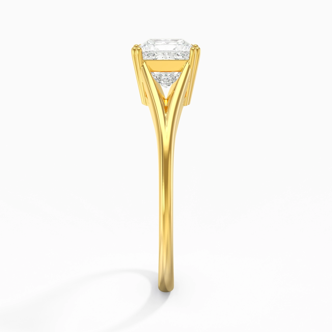 Solitaire Bague de fiançailles 1.00ct Moissanite
