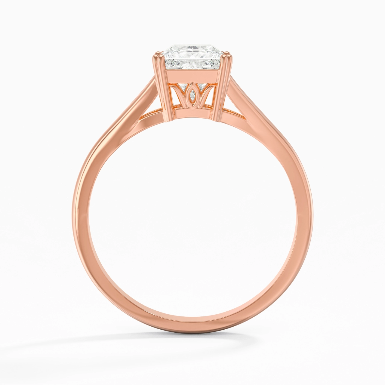 Solitaire Bague de fiançailles 1.00ct Moissanite