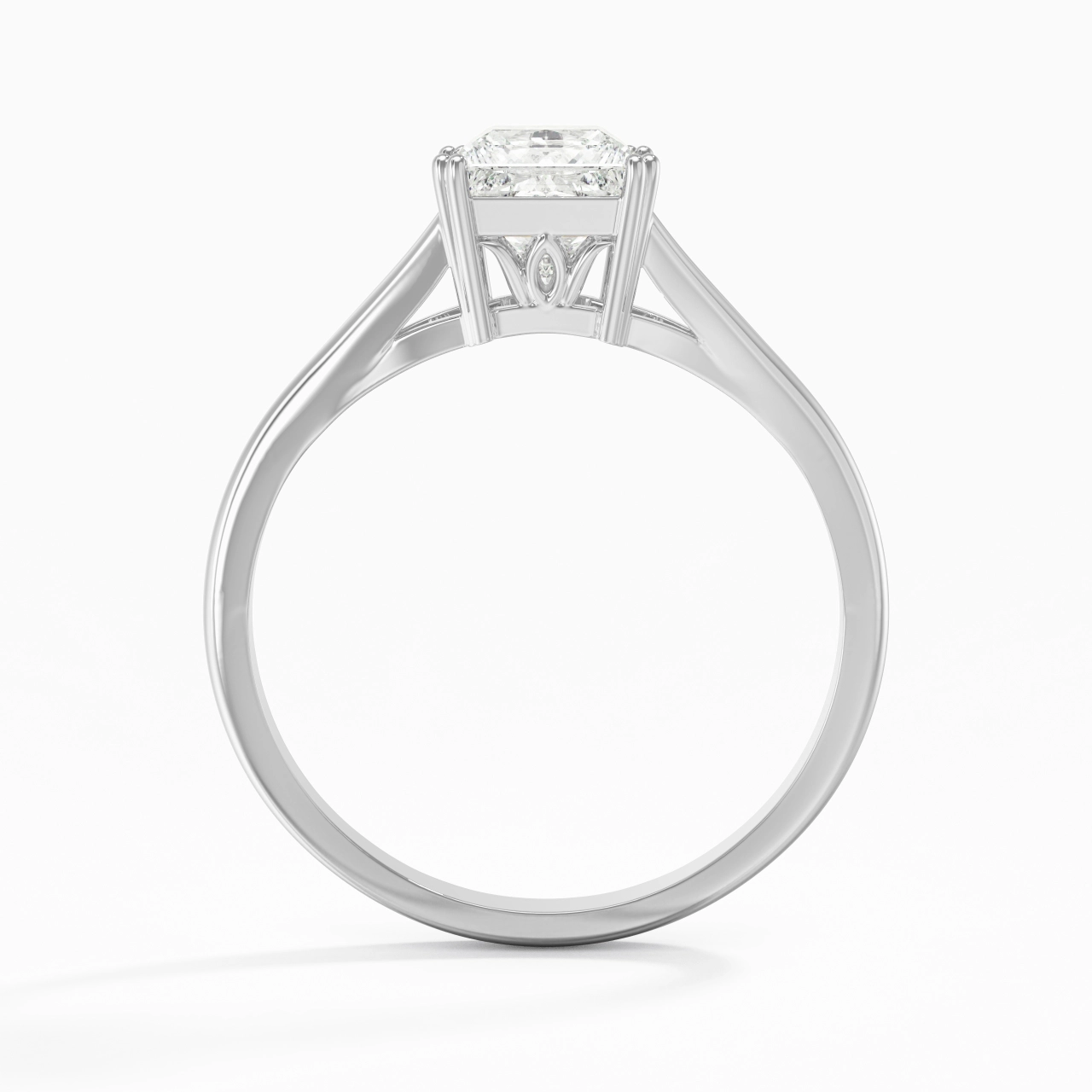 Solitaire Bague de fiançailles 1.00ct Moissanite