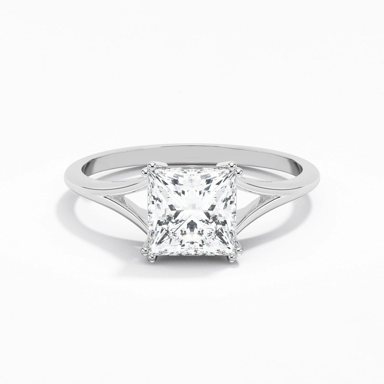 Solitaire Engagement Ring 2.00ct Moissanite