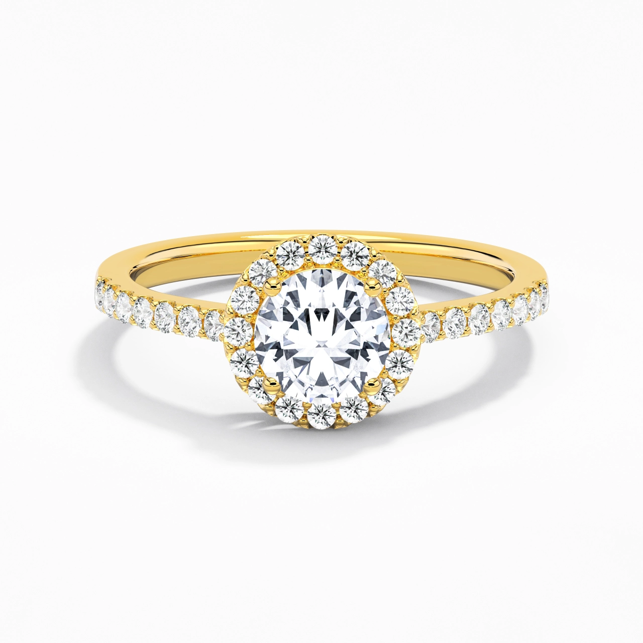 Glory Cutout Round Cut Engagement Ring