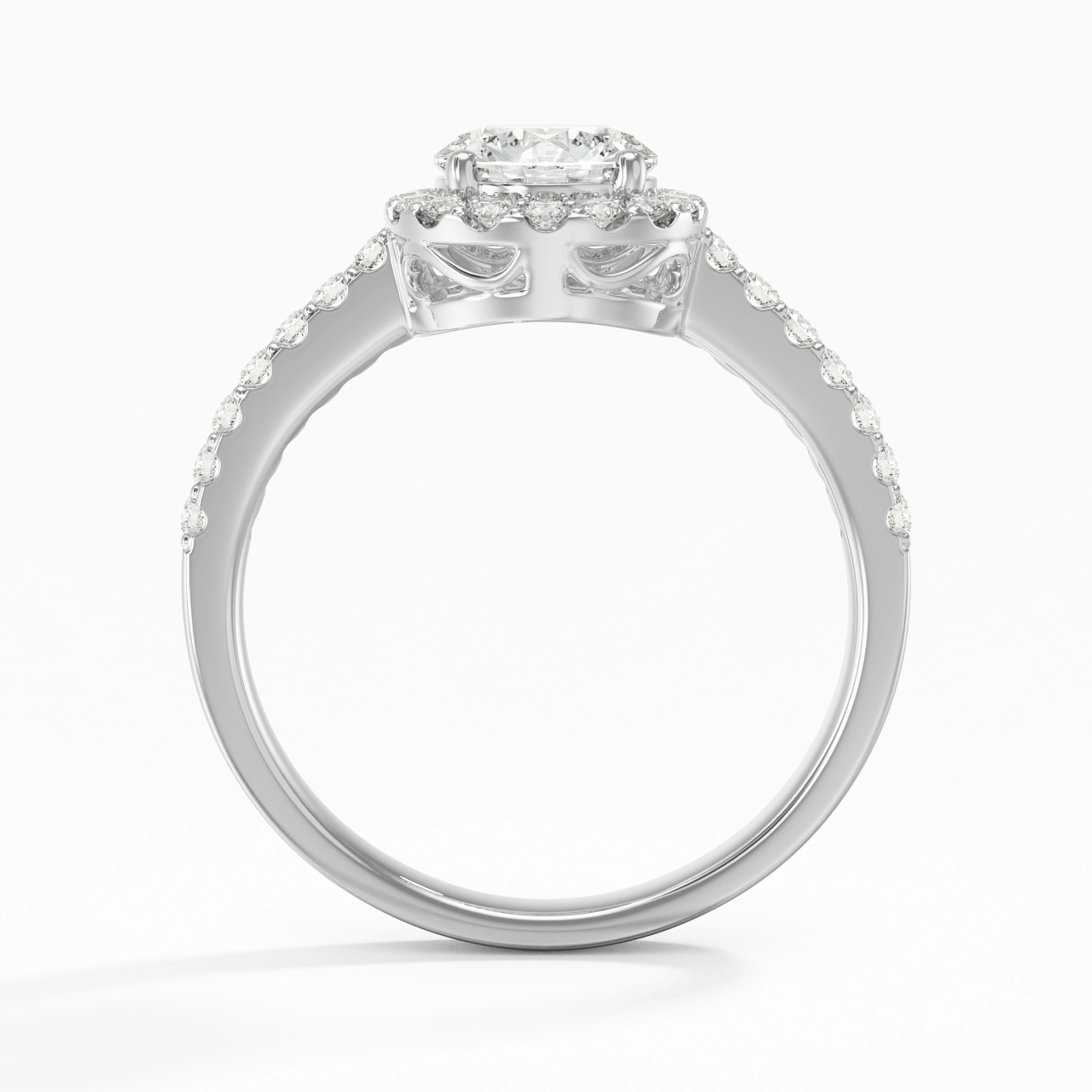 Glory Cutout Round Cut Engagement Ring