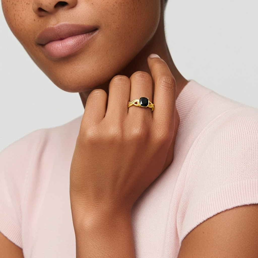 Modern Heart Cushion Cut Engagement Ring