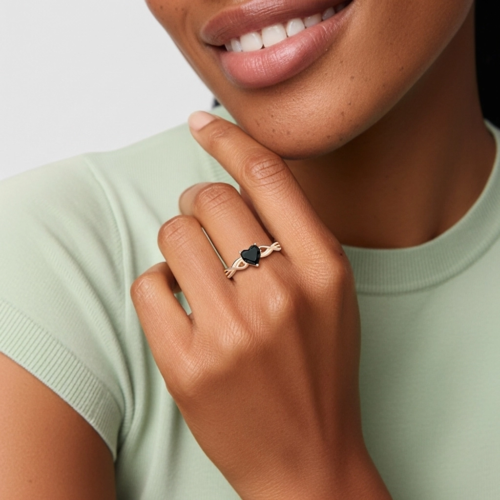 Modern Heart Heart Cut Engagement Ring