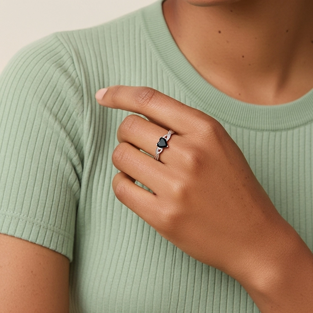 Modern Heart Heart Cut Engagement Ring