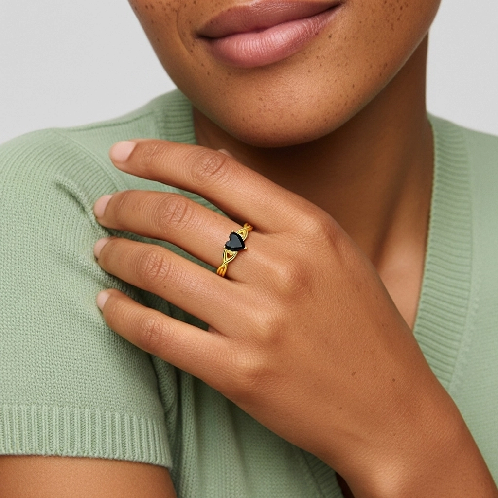 Modern Heart Heart Cut Engagement Ring