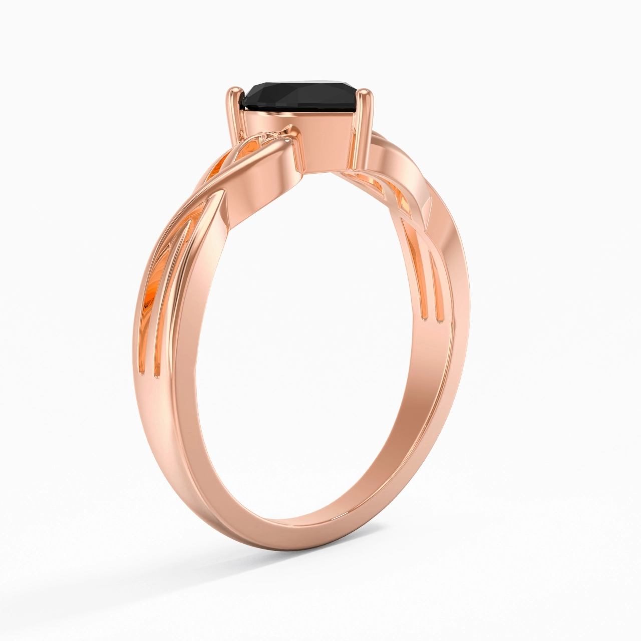 Modern Heart Heart Cut Engagement Ring
