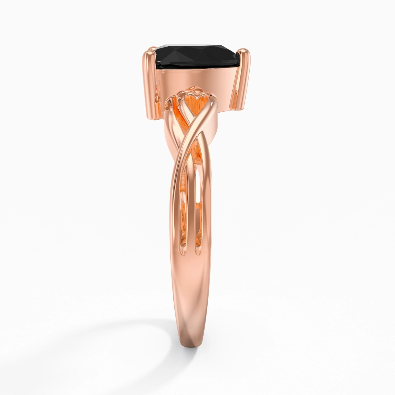 Modern Heart Heart Cut Engagement Ring