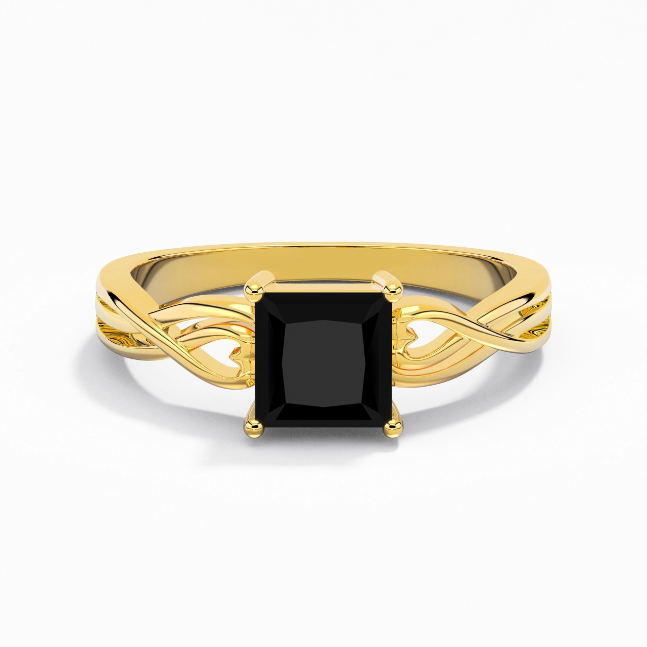 Moderne Cœur Princesse Coupé Bague de fiançailles