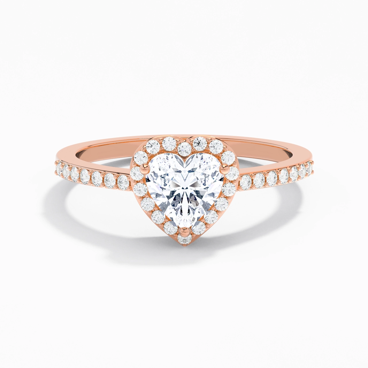 Classic Heart Cut Engagement Ring