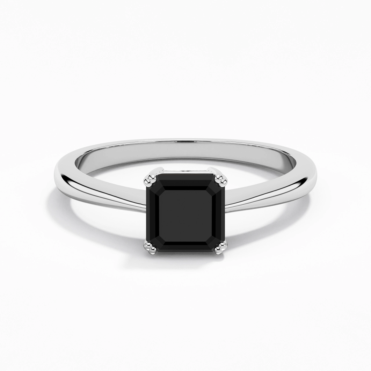 Cutout Scrollwork Solitaire Engagement Ring 1.50ct Moissanite Cubic Zirconia