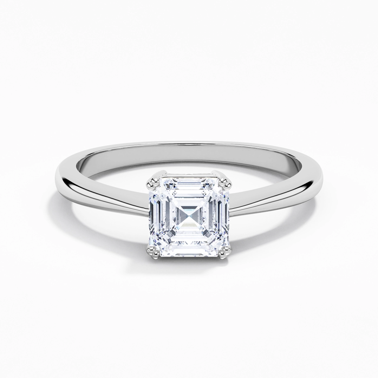 Cutout Scrollwork Solitaire Engagement Ring 1.50ct Moissanite