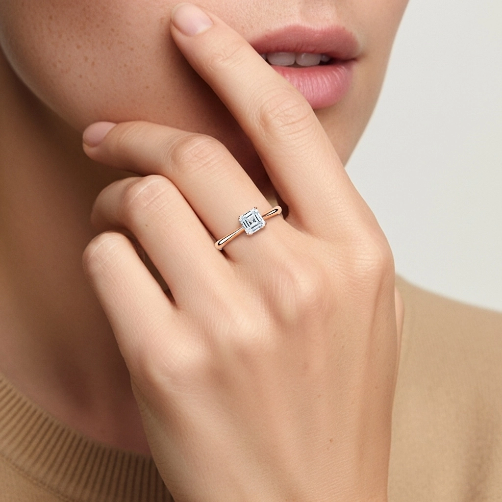 Cutout Scrollwork Solitaire Engagement Ring 2.00ct Moissanite