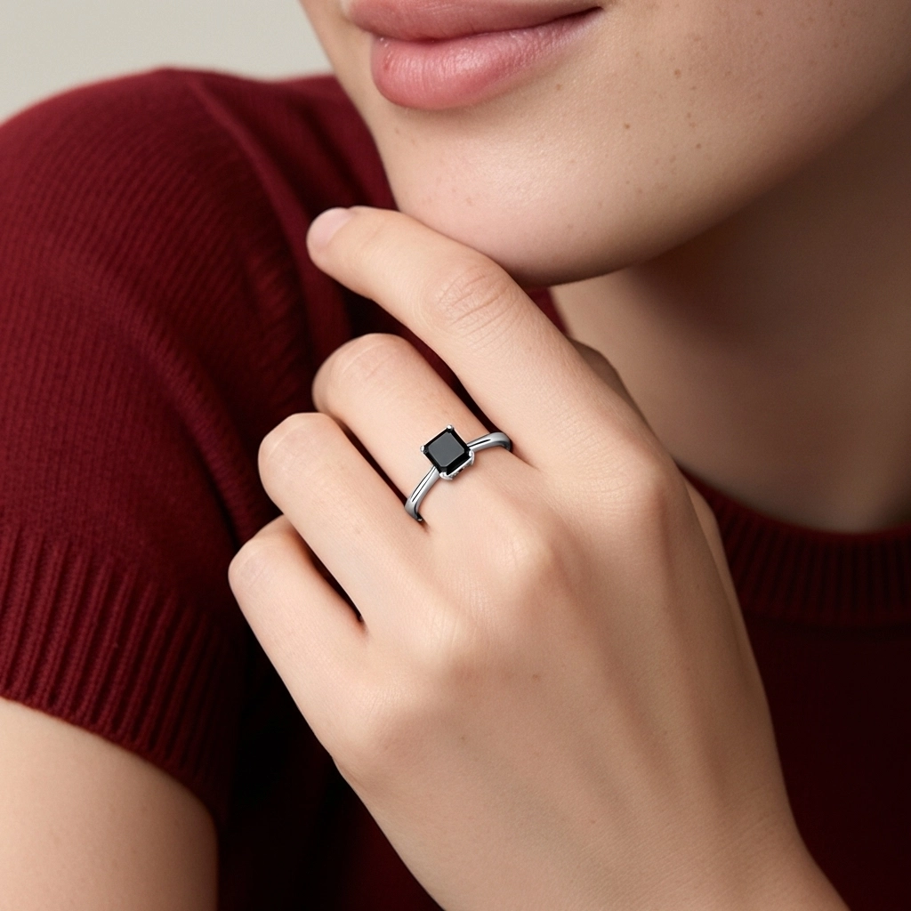 Cutout Scrollwork Solitaire Engagement Ring 2.00ct Moissanite Cubic Zirconia