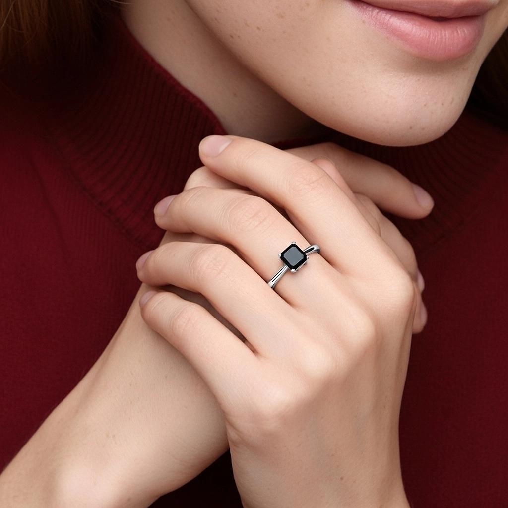 Cutout Scrollwork Solitaire Engagement Ring 2.00ct Moissanite Cubic Zirconia