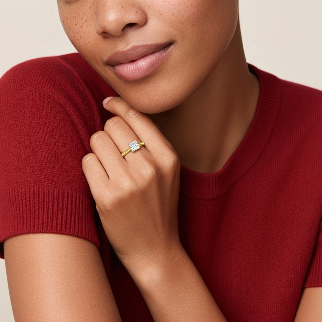 Cutout Scrollwork Solitaire Engagement Ring 2.00ct Moissanite