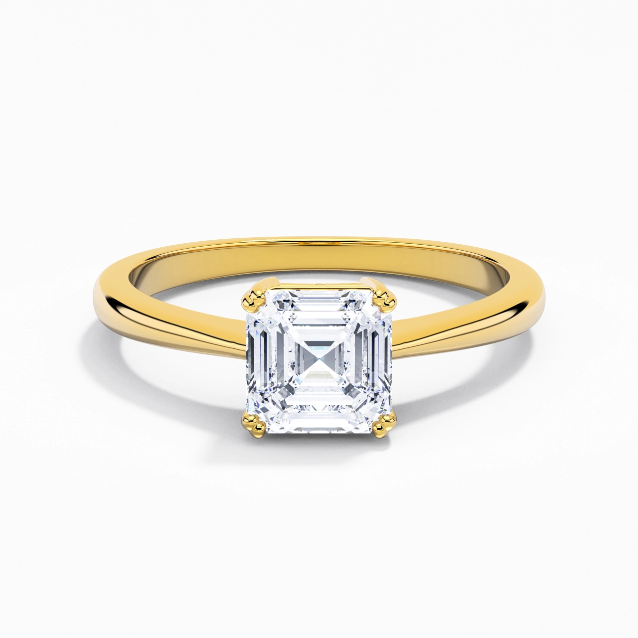Cutout Scrollwork Solitaire Engagement Ring 2.00ct Moissanite
