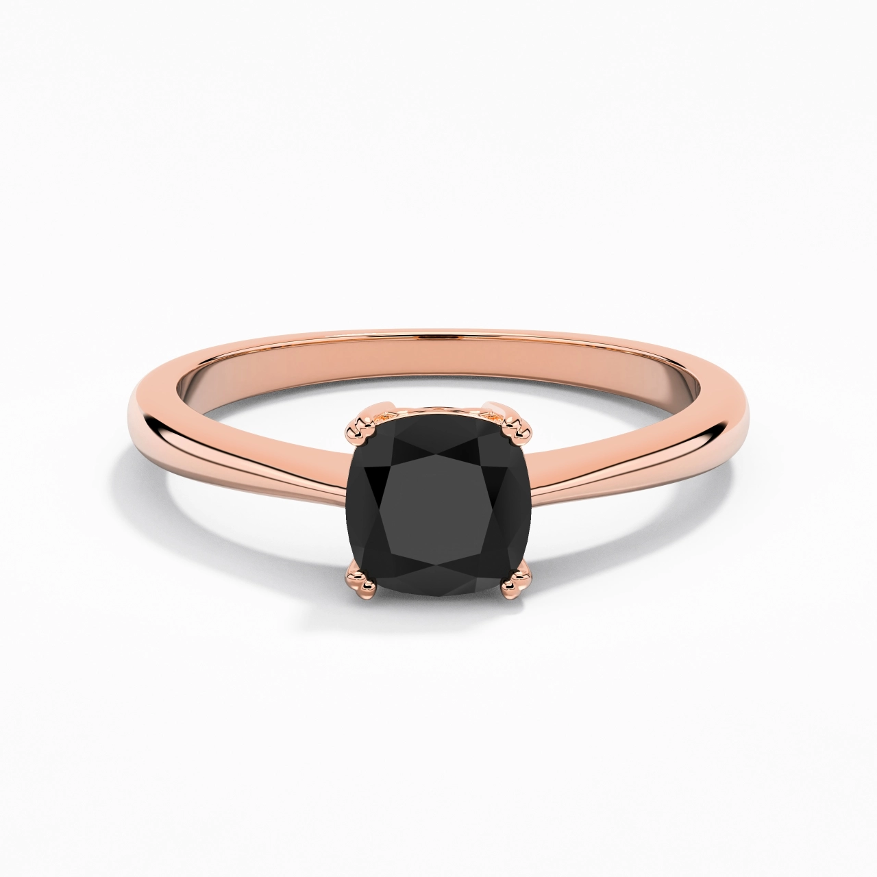 Découper Volutes Solitaire Bague de fiançailles 1.50ct Moissanite Zircon cubique