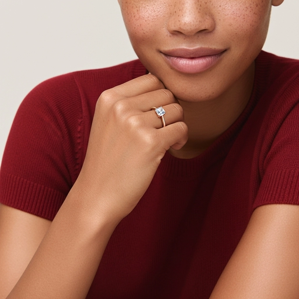 Cutout Scrollwork Solitaire Engagement Ring 2.00ct Moissanite