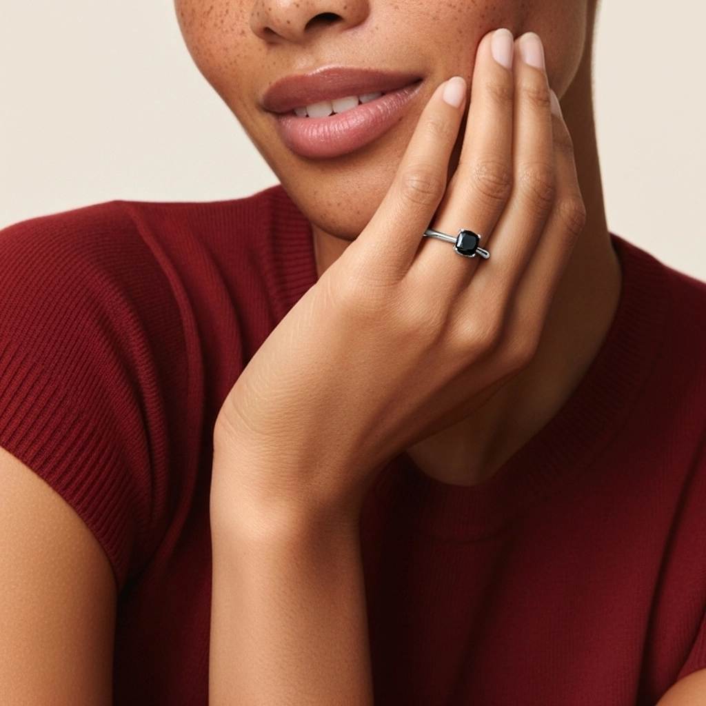 Cutout Scrollwork Solitaire Engagement Ring 2.00ct Moissanite Cubic Zirconia