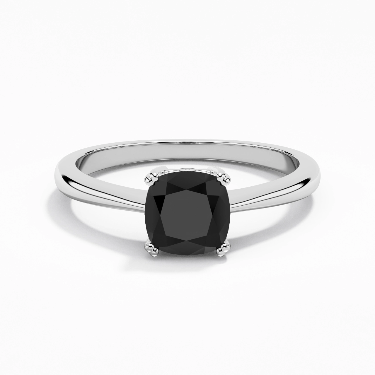 Cutout Scrollwork Solitaire Engagement Ring 2.00ct Moissanite Cubic Zirconia