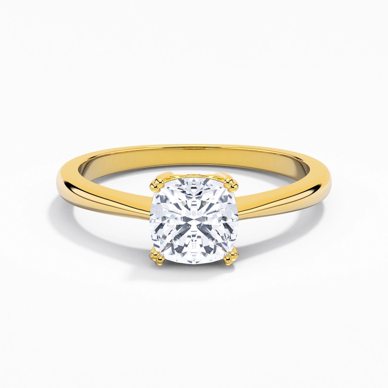 Cutout Scrollwork Solitaire Engagement Ring 2.00ct Moissanite