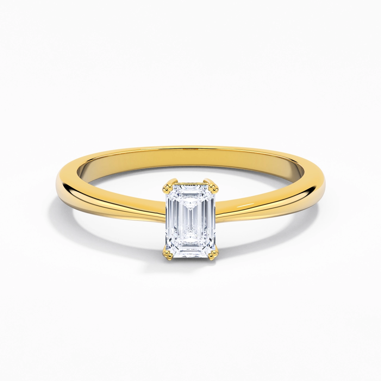 Cutout Scrollwork Solitaire Engagement Ring 0.80ct Moissanite