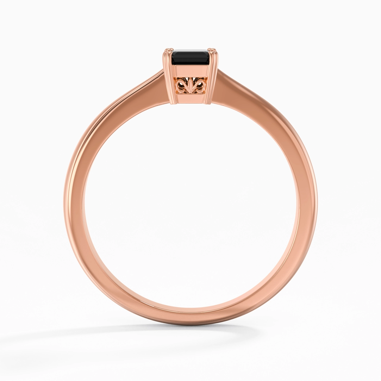 Découper Volutes Solitaire Bague de fiançailles 0.80ct Moissanite Zircon cubique