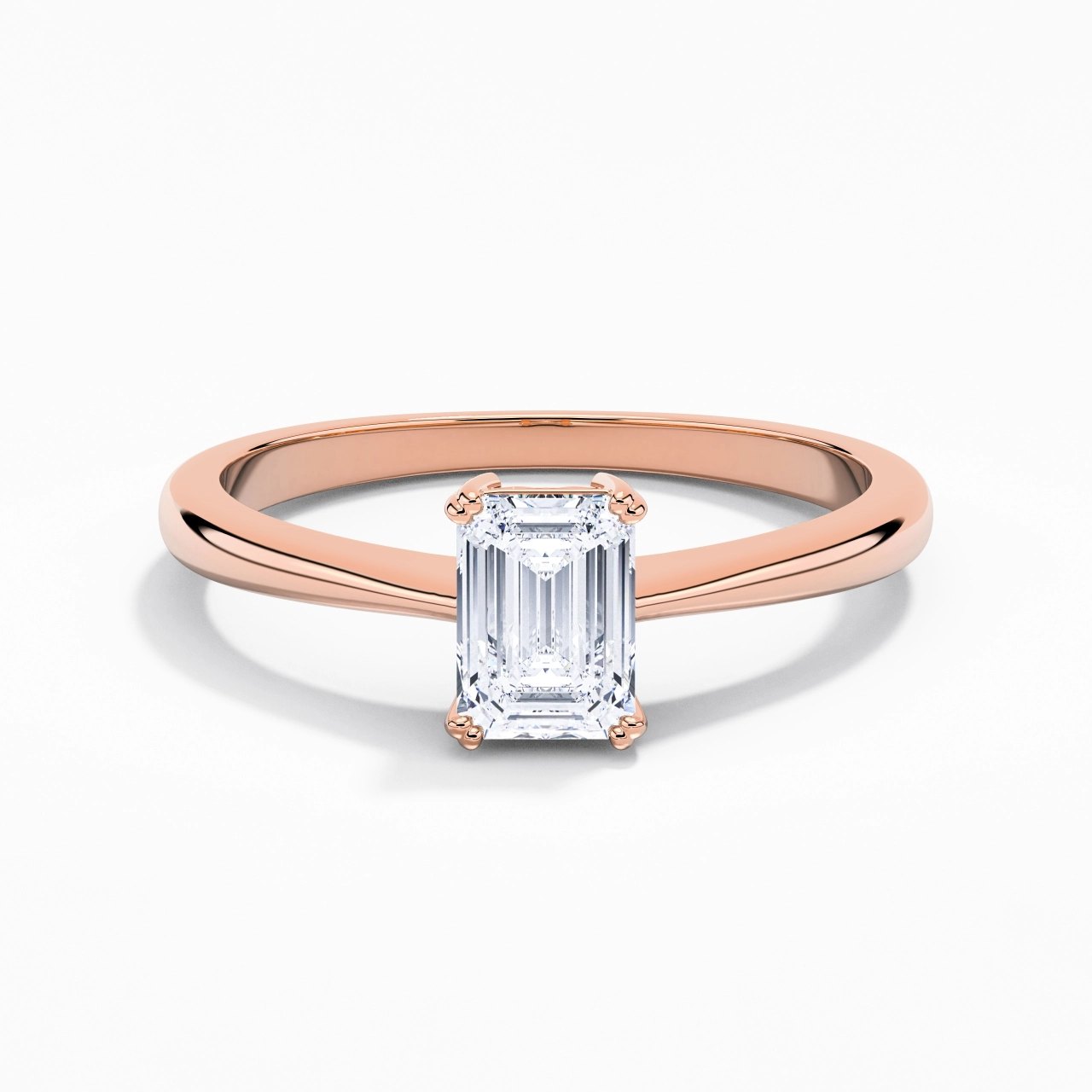 Cutout Scrollwork Solitaire Engagement Ring 1.00ct Moissanite
