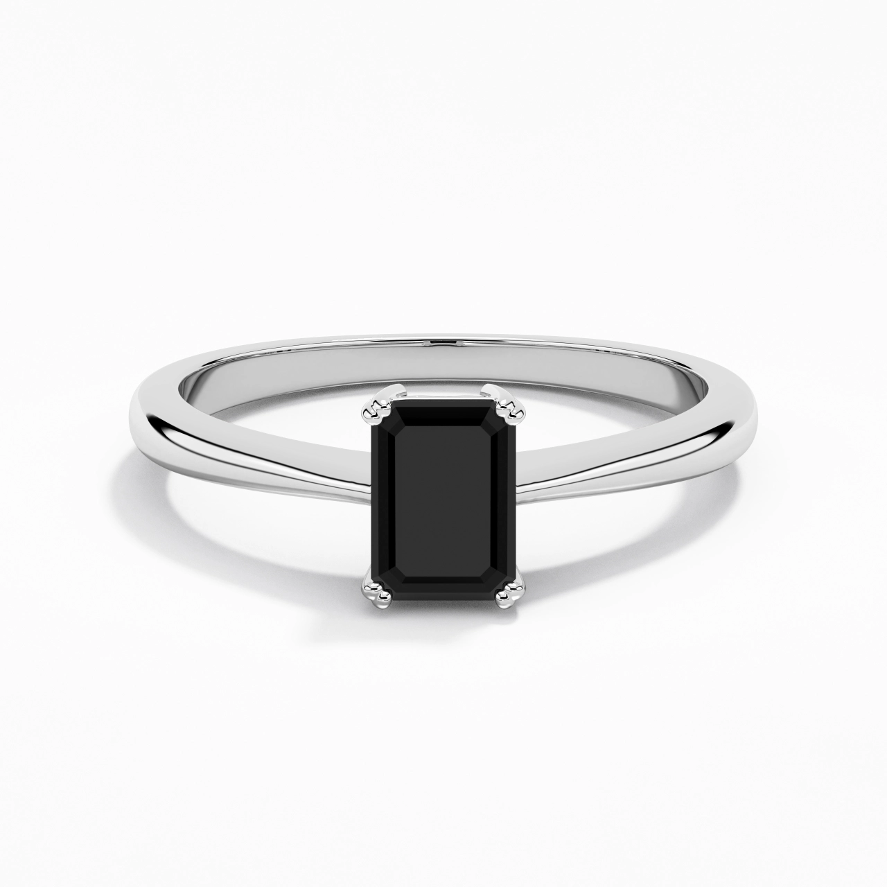 Découper Volutes Solitaire Bague de fiançailles 1.00ct Moissanite Zircon cubique