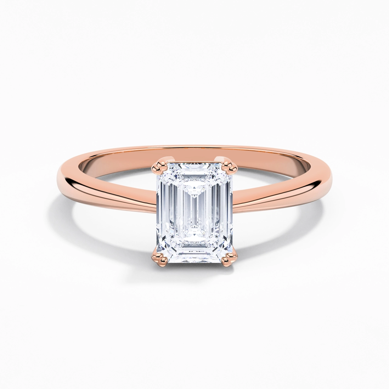 Cutout Scrollwork Solitaire Engagement Ring 2.00ct Moissanite