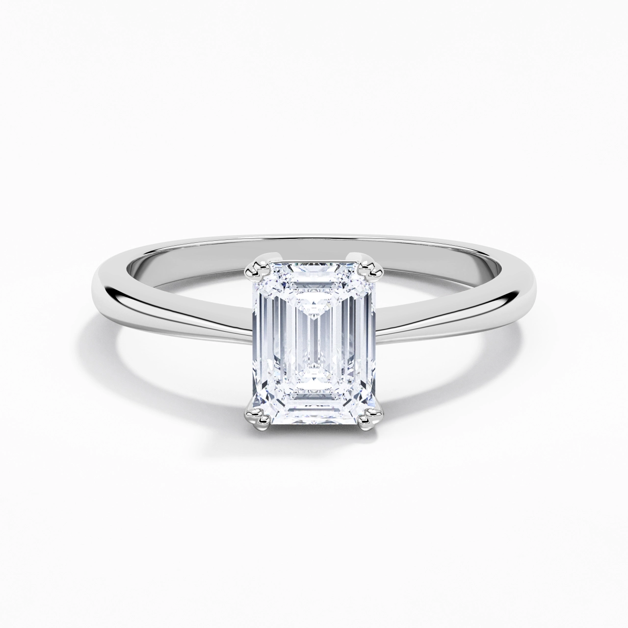 Cutout Scrollwork Solitaire Engagement Ring 2.00ct Moissanite