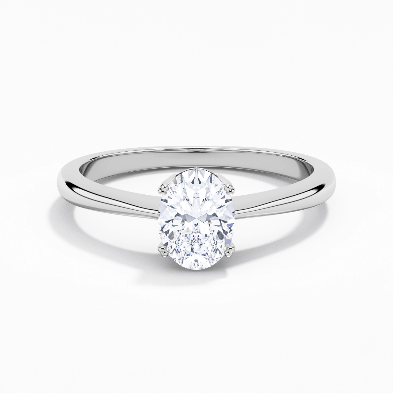 Cutout Scrollwork Solitaire Engagement Ring 1.50ct Moissanite