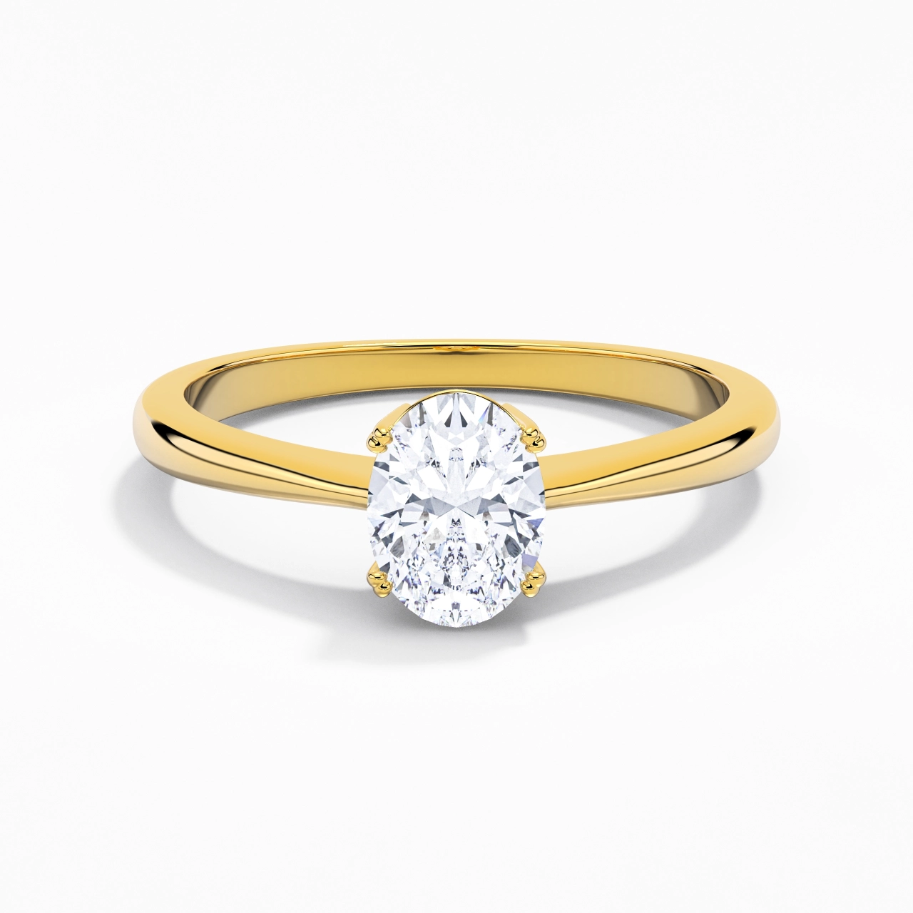 Cutout Scrollwork Solitaire Engagement Ring 1.50ct Moissanite