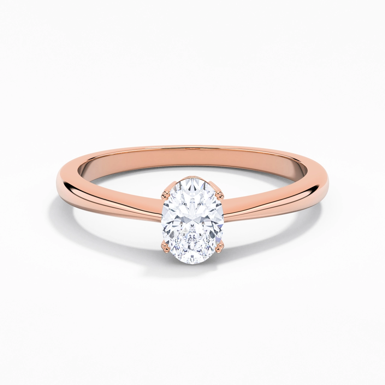 Cutout Scrollwork Solitaire Engagement Ring 1.00ct Moissanite