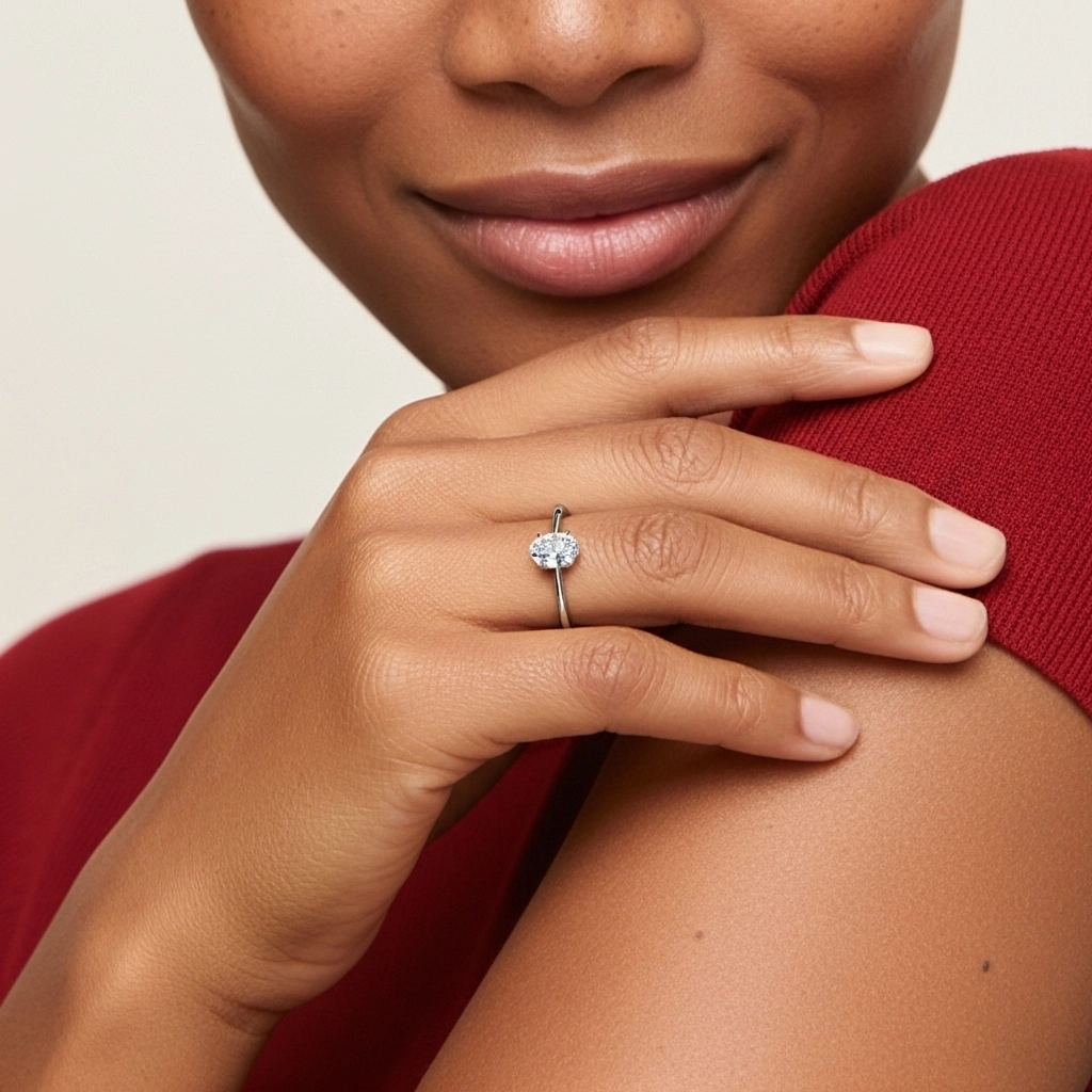 Cutout Scrollwork Solitaire Engagement Ring 2.00ct Moissanite