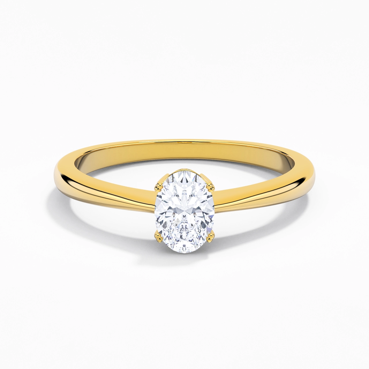Cutout Scrollwork Solitaire Engagement Ring 1.00ct Moissanite