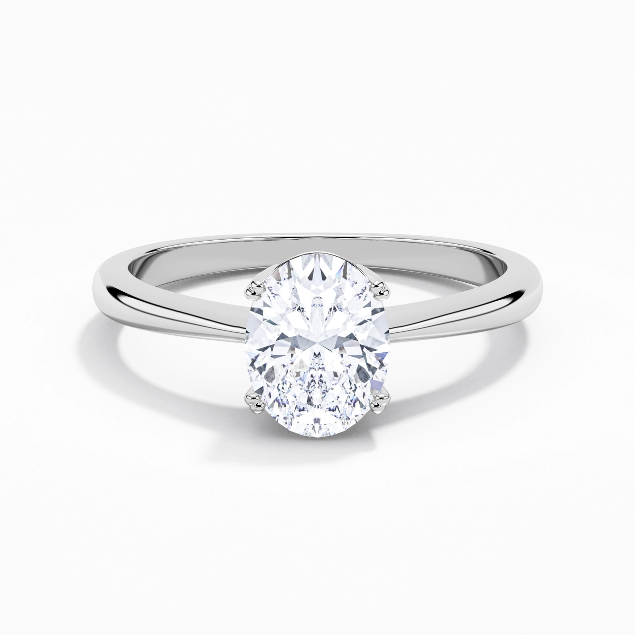 Cutout Scrollwork Solitaire Engagement Ring 2.00ct Moissanite