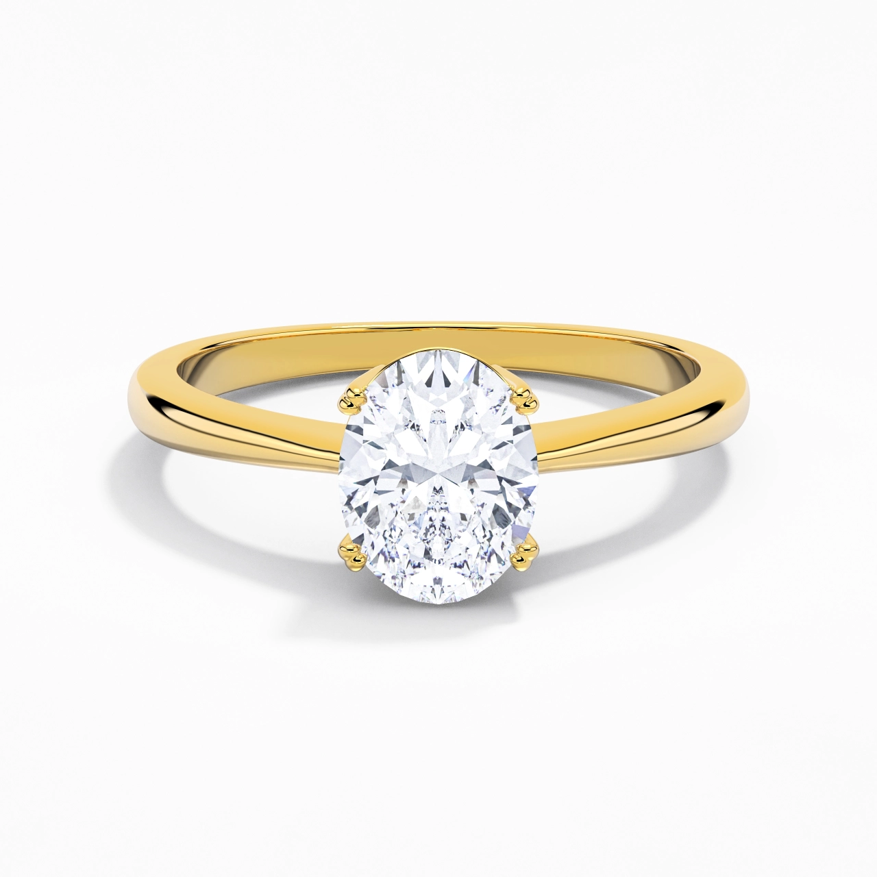 Cutout Scrollwork Solitaire Engagement Ring 2.00ct Moissanite