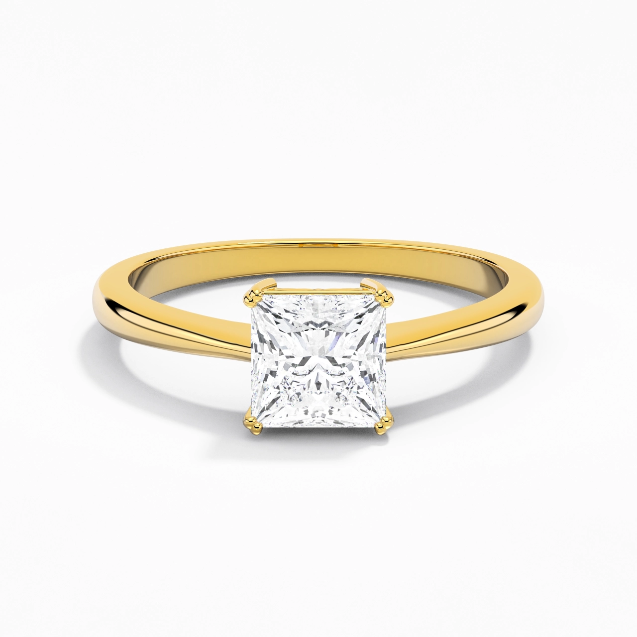 Cutout Scrollwork Solitaire Engagement Ring 1.50ct Moissanite
