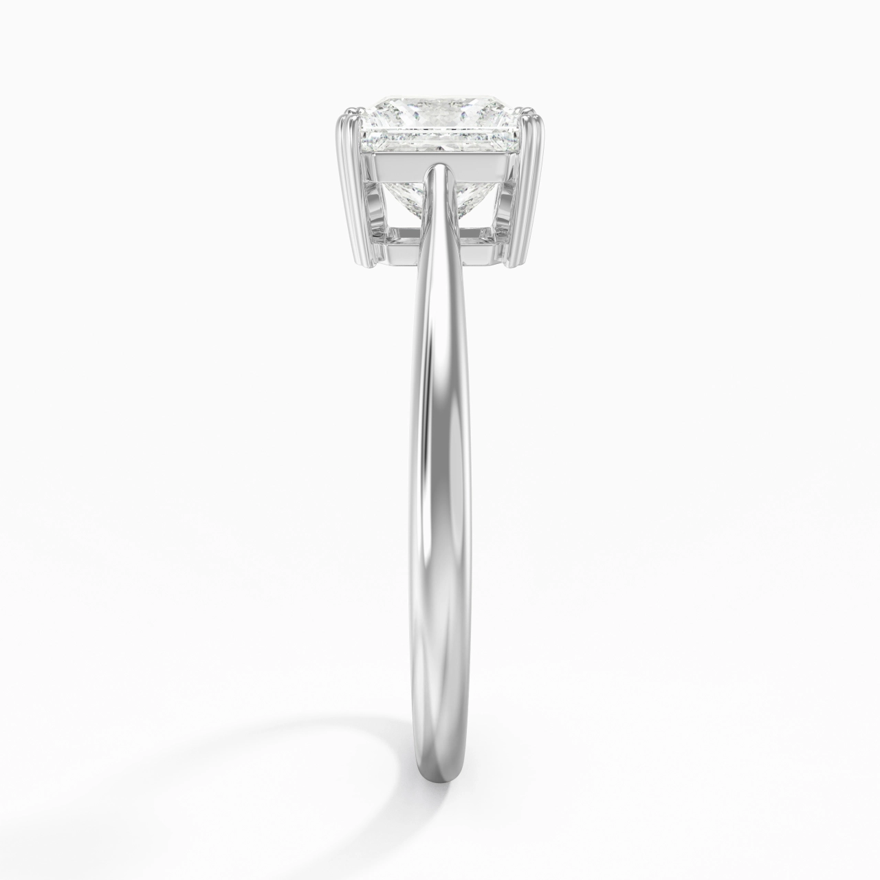 Cutout Scrollwork Solitaire Engagement Ring 1.50ct Moissanite