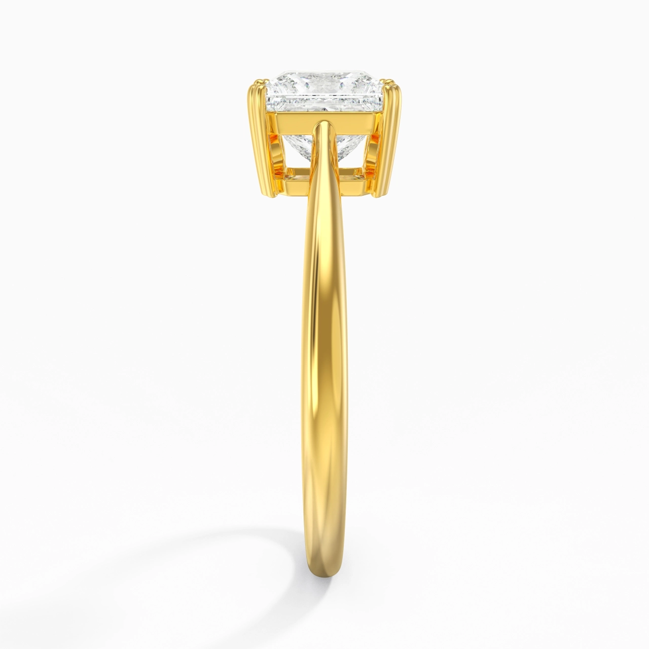 Cutout Scrollwork Solitaire Engagement Ring 1.50ct Moissanite