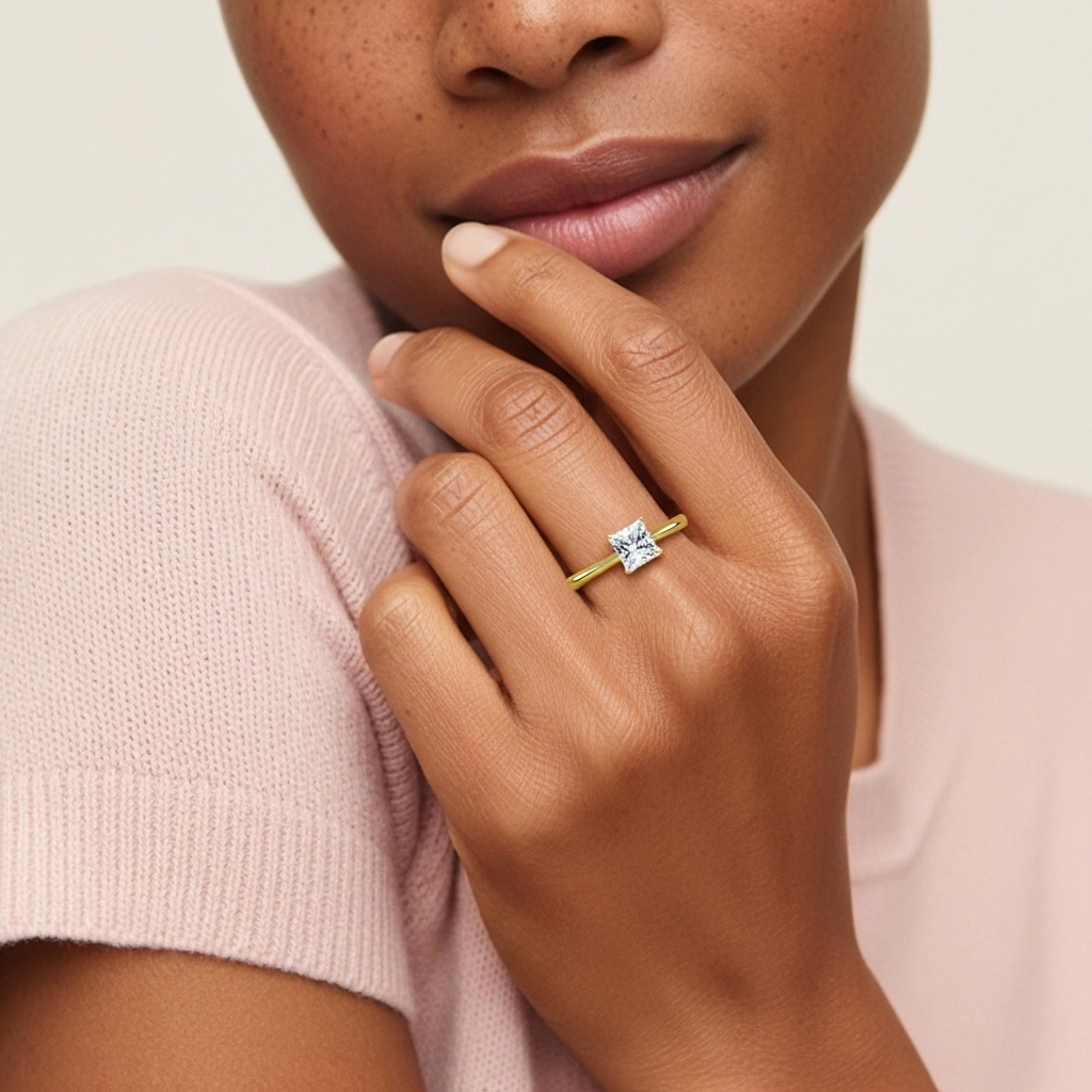 Cutout Scrollwork Solitaire Engagement Ring 2.00ct Moissanite