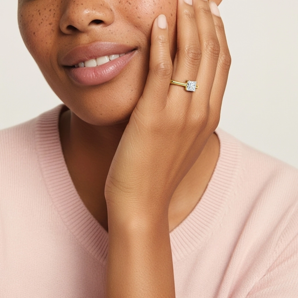 Cutout Scrollwork Solitaire Engagement Ring 2.00ct Moissanite