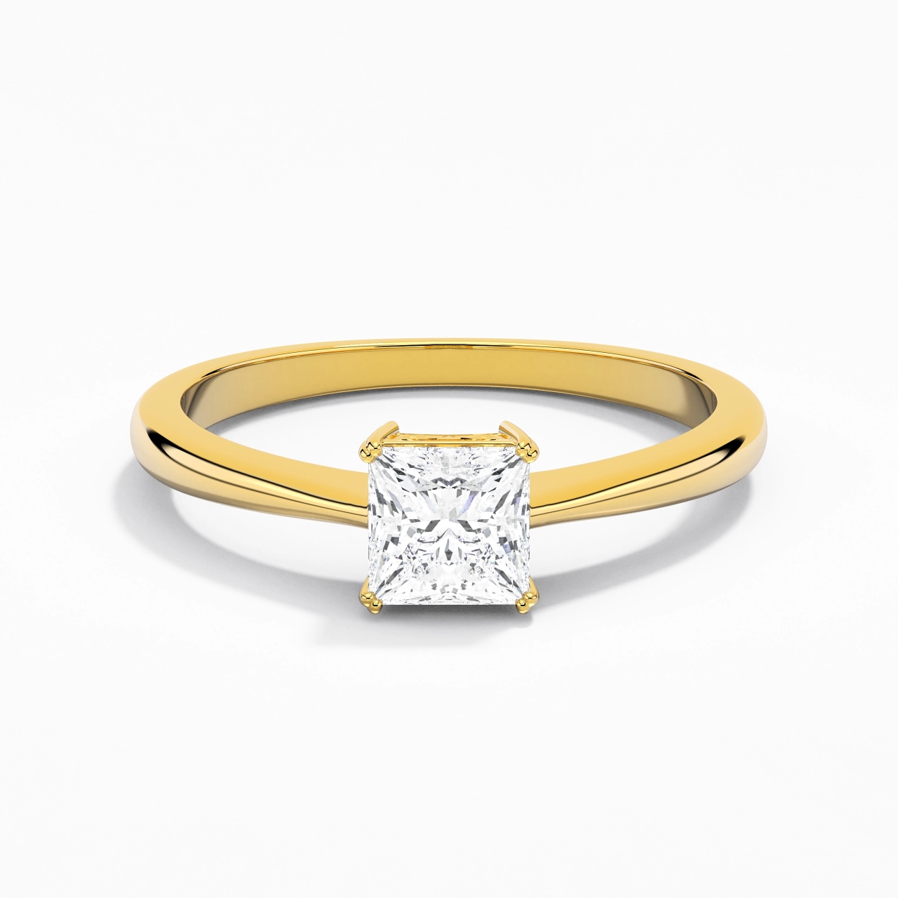 Cutout Scrollwork Solitaire Engagement Ring 1.00ct Moissanite